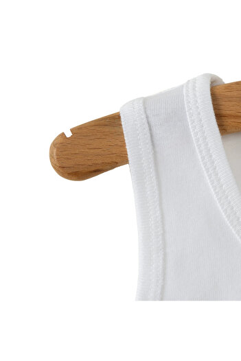 MUK's Beauty Tools Boy's White Undershirt 2-Piece (100% Cotton)