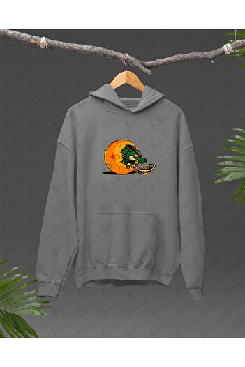 Nulivez Dragon Ball Design Printed on the Back, High Quality Unisex Oversize Hoodie
