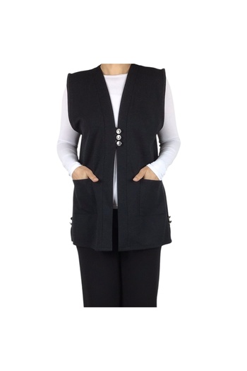 ECE GİYİM Women's Three Button Front Short Seasonal Vest