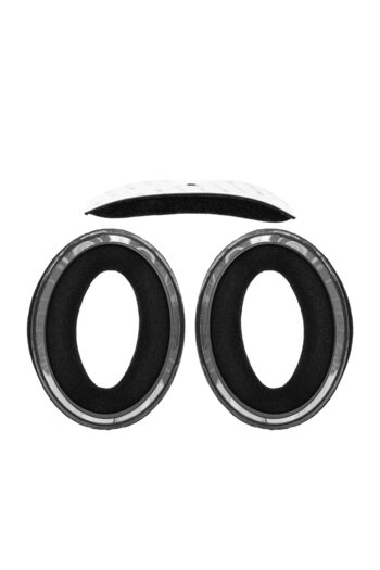 PadForce Set of 2 sponges + headband sponge for Sennheiser HD515, HD518, HD555, HD558, HD569, HD579 – Black