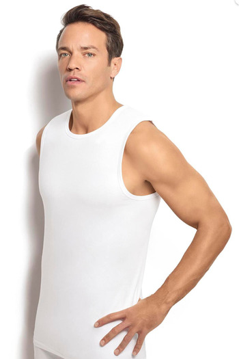 MUK's Beauty Tools Men's Zero Sleeve Undershirt Tank Top 100% Cotton