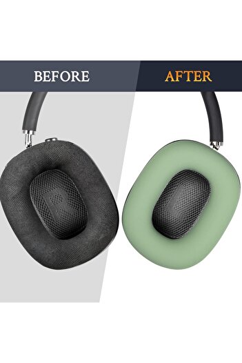 PadForce Set of 2 silicone cases for AirPods Max – Sponge protection for Sports & Fitness, Green