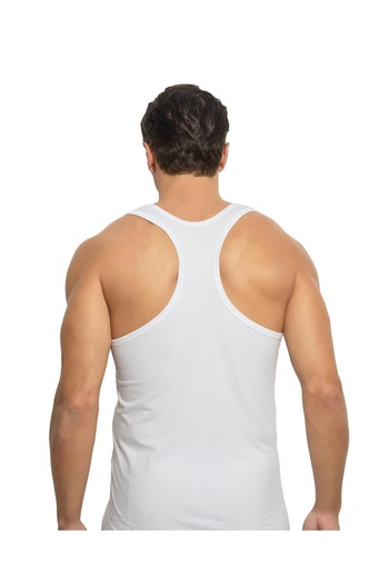 MUK's Beauty Tools Men's Rambo Undershirt 96% Cotton 4% Elastane Lycra