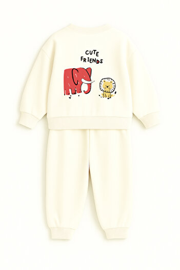 Let's Wear Cute Friends Printed Kids Premium Compact Kids Set - 2 Piece Sports Set