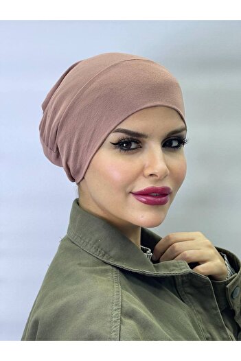 ALDAİR Hijab Elastic Non-Slip Seamless Snap-On Marine Cap Practical Bonnet
