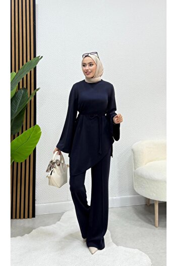 modasusev Belden Tie-Up Top and Bottom Two-Piece Hijab Set