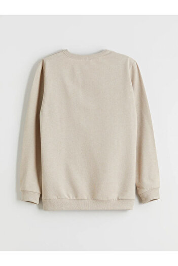 LC Waikiki Lcw Kidsbeige Crew Neck Boys Sweatshirt