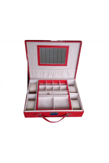 OEM Jewelry box with key, eco-leather