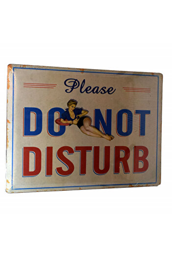OEM Wall decoration metal sign with slogan 30x40cm