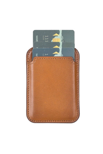 SepetBudur Maggy Leather Card Holder Rst2Ef Tan