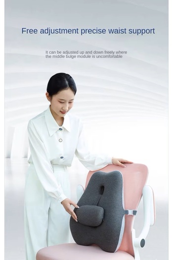 Essentials 360 ® Lumber Support Pillow for Office Chair Memory Foam Cushion Back Support