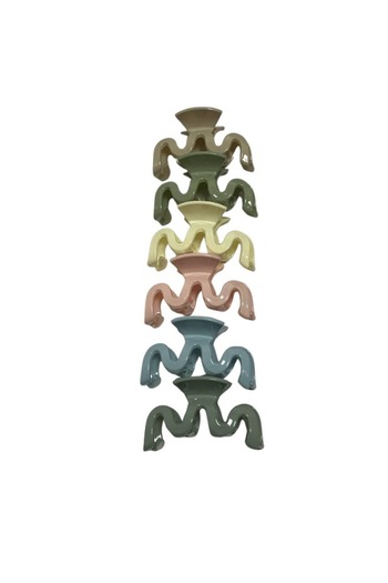 ZAYA 6-Piece Large Latch Clip Set in Assorted Colors