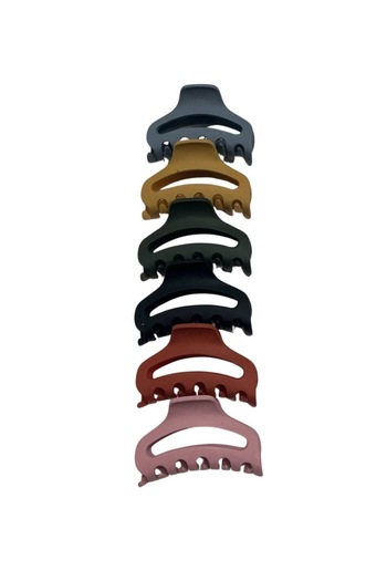 ZAYA 6-piece large latch clip set in various colors and shapes