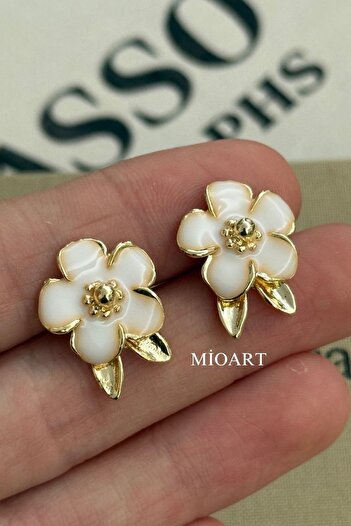 MioArt Women's Vintage Flower Model Earrings