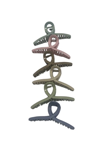 ZAYA 6-Piece Large Latch Clip Set in Assorted Colors