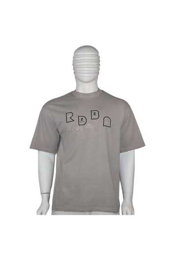 Red Planet Washed Cotton T-Shirt with Unique Design