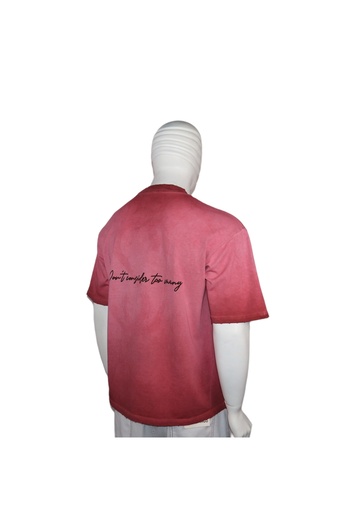 Red Planet Washed Cotton T-Shirt with Unique Design