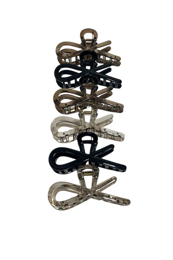 ZAYA 6 Piece Large Latch Clip Set in Different Colors and Shapes
