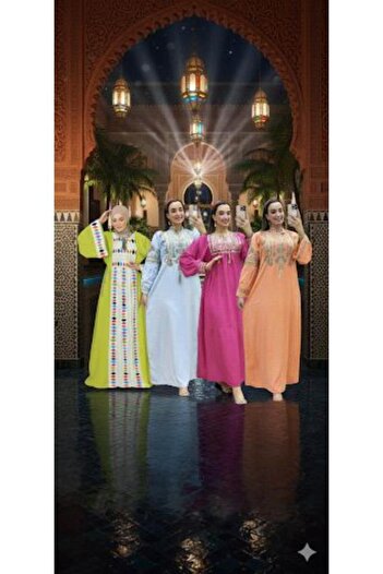 The final touch Free size reception jalabiya set, fits up to 100 kg