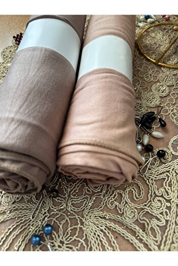 LA SEFA 2-Piece Combed Cotton Plain Shawl (