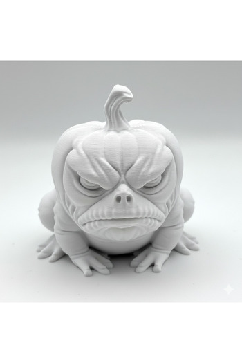 3Dprinted Grumpy Frog Halloween