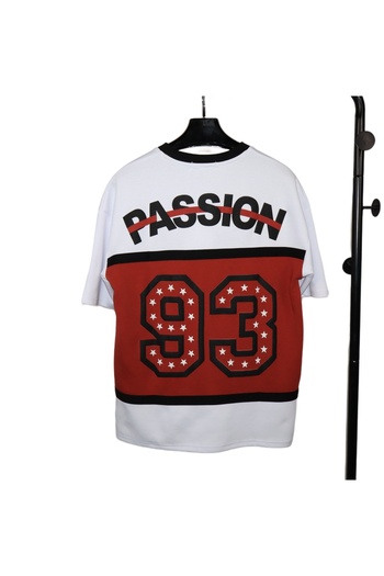 Red Planet Oversize Printed T-Shirt "PASSION 93" – Sporty Style