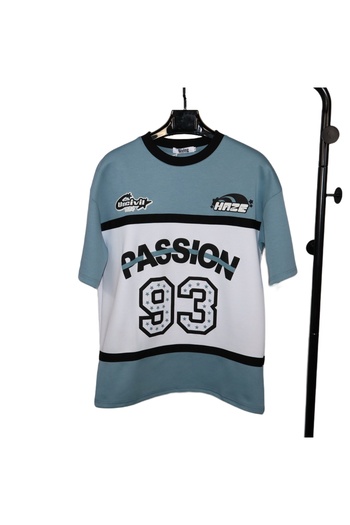 Red Planet Oversize Printed T-Shirt "PASSION 93" – Sporty Style