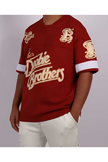 Red Planet Oversize T-Shirt with Stylish Prints