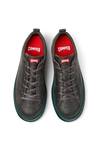 CAMPER Deri Koyu Gri Erkek Günlük Ayakkabı Runner Four