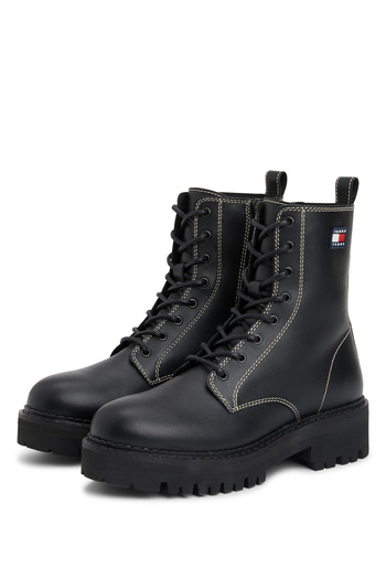 Tommy Hilfiger Deri Siyah Kadın Bot EN0EN02907BDS