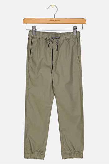 GAP Kids Boy Drawstring Washed Jogger Pants, Olive