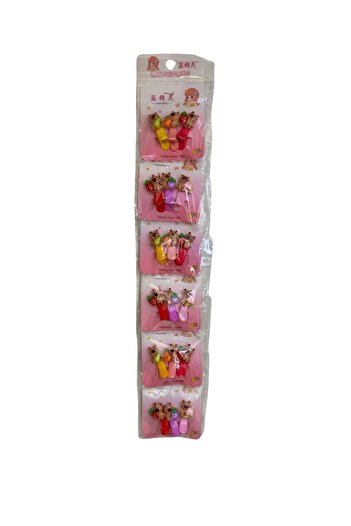 ZAYA Colorful Cartoon Characters Hair Rubber Bands and Clips Set