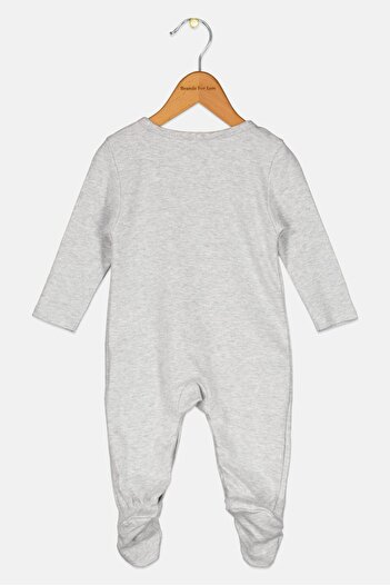 Disney Baby Toddlers Boy Graphic Print Long Sleeve Sleepsuit, Grey