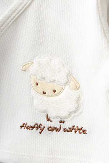 mini mia Bebitof Cute Lamb Patterned 10-Piece Hospital Release Newborn Set