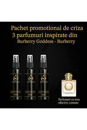 Nuvien Set of 3 Perfumes 50ml – Inspired by Burberry Goddess B.