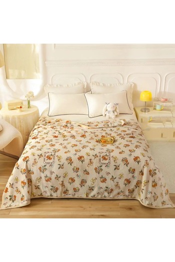 OEM Fluffy cocolino blanket for double bed, minimalist design, practical, fine and velvety texture, HX