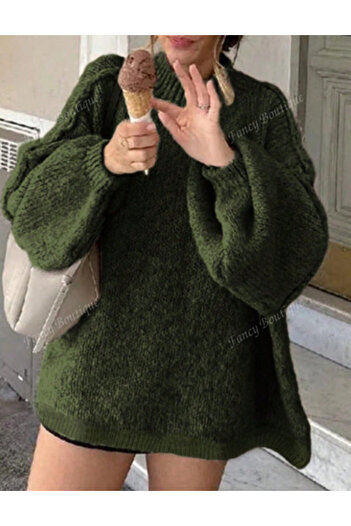 SHEIN sweater, green