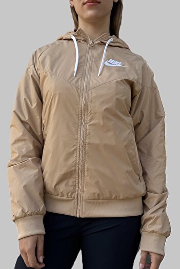 Nike Sportswear Windrunner Jacket Women's Hooded Sports Jacket Beige
