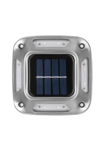 Flippy 4 Lampi Solare, Flippy, 8 LED-uri, 1.2 V 600 mAh, Lumina Alb Cald, 9 x 9 x 5.5 cm, Gri