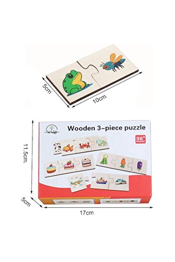 OEM Educational Wooden Matching Puzzle for Kids, Montessori, Vegetables, Fruits, Animals, Vehicles, 24 P