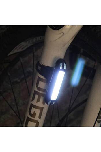 Carsons Lampa frontala LED COB, reusable USB, 5 lighting modes, black