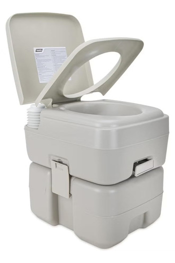 Cady One Portable toilet with 20L water tank, water level indicator, portable bidet and carrying bag