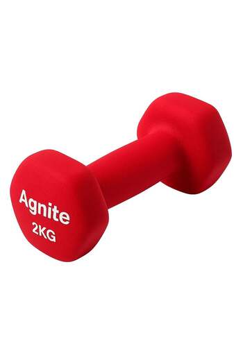 Deli Agnite 2kg Dumbbell with Anti-Roll Design, Solid Cast Iron, Comfortable Grip – Ideal for Home