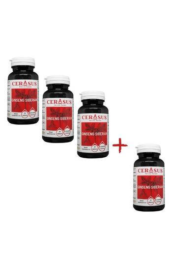 Cerasus Puterea Naturii Promotion: 3+1 FREE Siberian Ginseng 1250mg