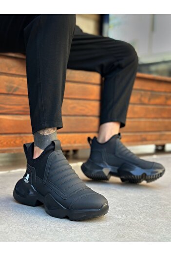 BOA Ba0401 Laceless Comfortable High Sole Men's Sports Half Ankle Boots