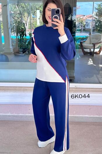 İnce Topuk Crew Neck Garnished Modal Suit 6K044