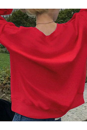 SHEIN blouse, red