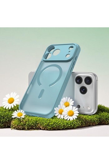 SKYDDAR INNOVATION Case for iPhone 17 Pro Max, HaloFrost MagSafe II, Shockproof, sticker set, Mint Green