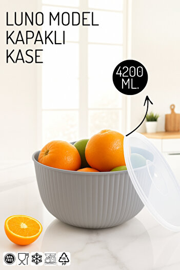 Nandy Home Luno Model 4200ml Bowl - Multi-Purpose Storage Container