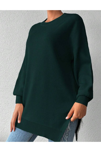 SHEIN long sweater, green
